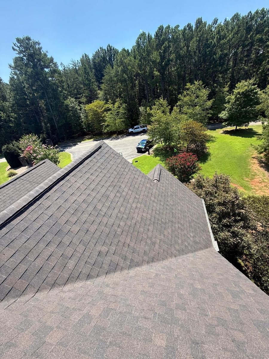 Aerial roof view